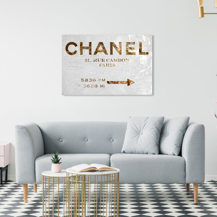 Fashion and Glam Couture Road Sign - Painting on Canvas